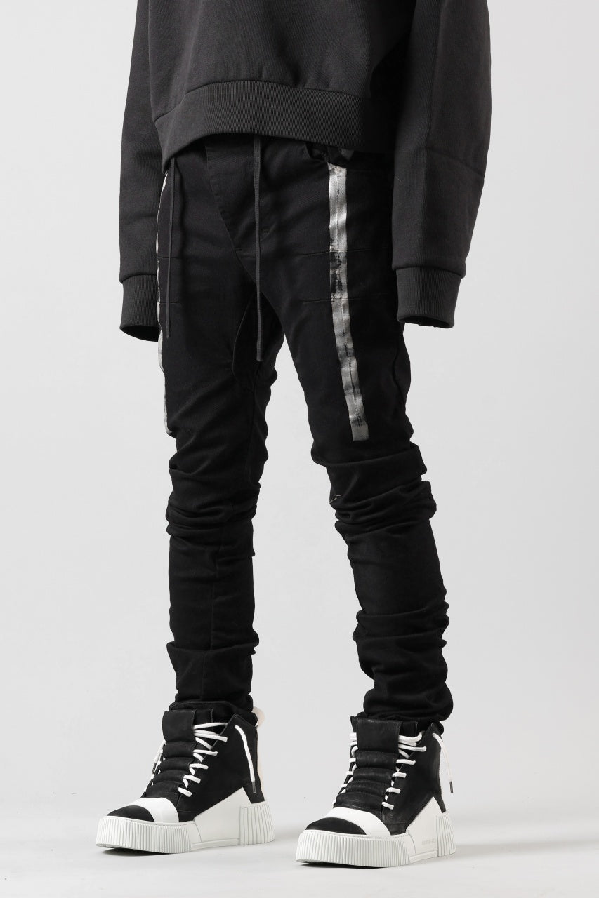 画像をギャラリービューアに読み込む, BORIS BIDJAN SABERI TIGHT FIT PANTS / OBJECT DYED & SEAM TAPED "P13.TF-F1939" (BLACK)