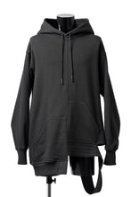画像をギャラリービューアに読み込む, A.F ARTEFACT ASYMMETRY LOOP HEM SWEAT HOODIE (BLACK)