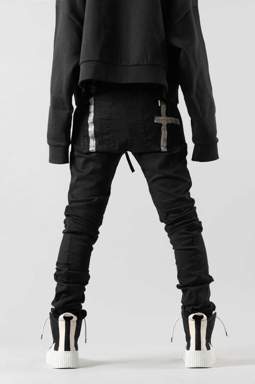 画像をギャラリービューアに読み込む, BORIS BIDJAN SABERI TIGHT FIT PANTS / OBJECT DYED & SEAM TAPED "P13.TF-F1939" (BLACK)