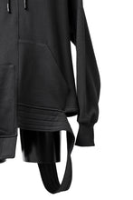 画像をギャラリービューアに読み込む, A.F ARTEFACT ASYMMETRY LOOP HEM SWEAT HOODIE (BLACK)
