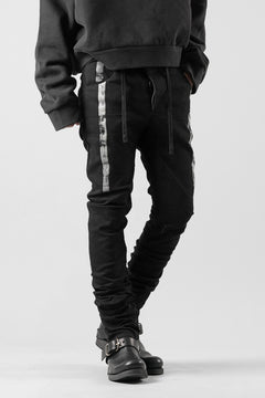 画像をギャラリービューアに読み込む, BORIS BIDJAN SABERI TIGHT FIT PANTS / OBJECT DYED & SEAM TAPED "P13.TF-F1939" (BLACK)