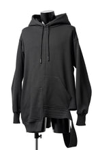 画像をギャラリービューアに読み込む, A.F ARTEFACT ASYMMETRY LOOP HEM SWEAT HOODIE (BLACK)