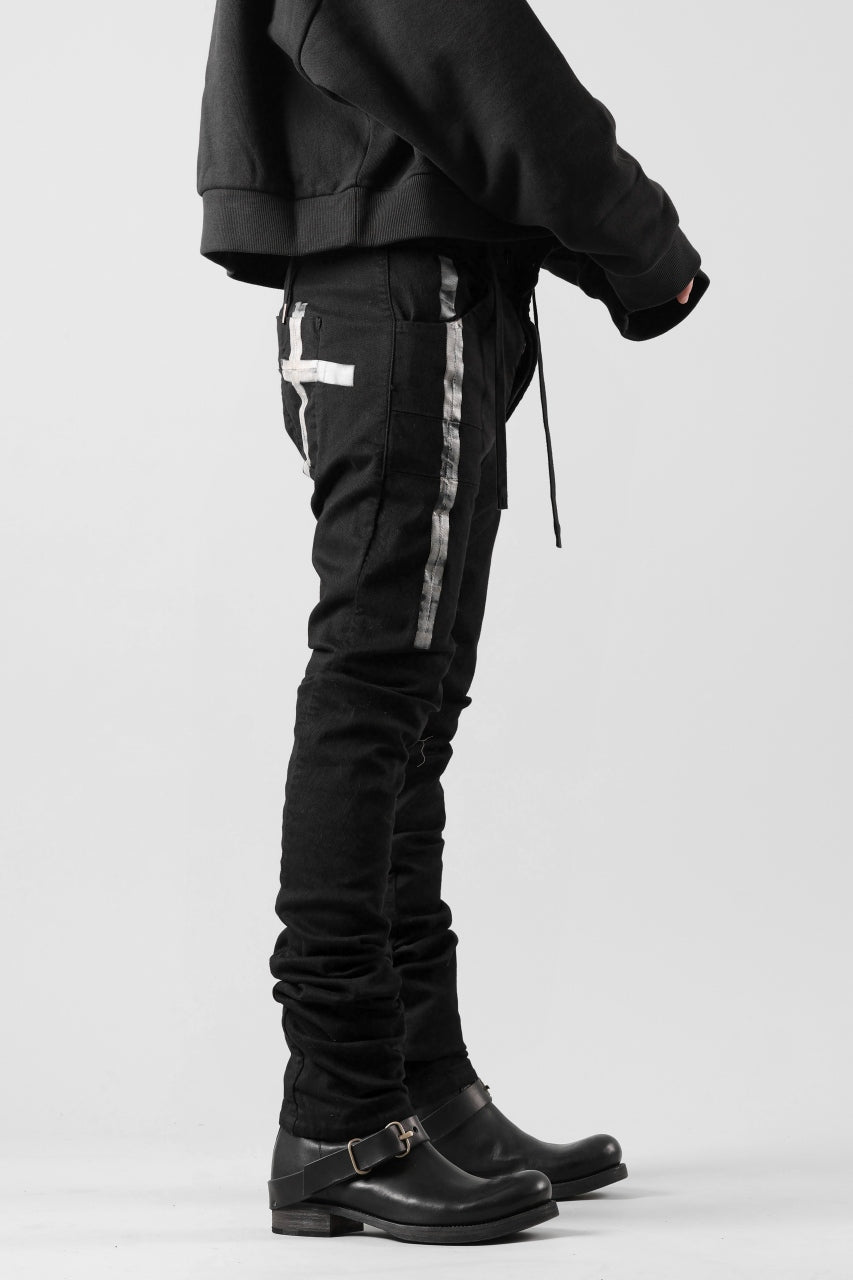 画像をギャラリービューアに読み込む, BORIS BIDJAN SABERI TIGHT FIT PANTS / OBJECT DYED & SEAM TAPED "P13.TF-F1939" (BLACK)