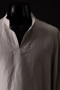 Load image into Gallery viewer, sus-sous working shirt / C53L47 dobby stripe washer (SILVER GRAY)