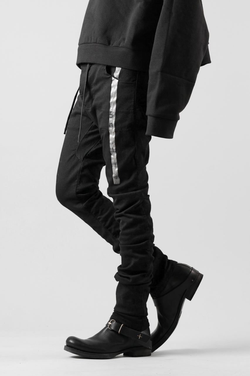 画像をギャラリービューアに読み込む, BORIS BIDJAN SABERI TIGHT FIT PANTS / OBJECT DYED & SEAM TAPED "P13.TF-F1939" (BLACK)