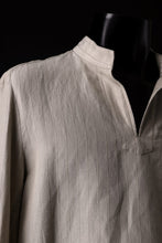 Load image into Gallery viewer, sus-sous working shirt / C53L47 dobby stripe washer (SILVER GRAY)