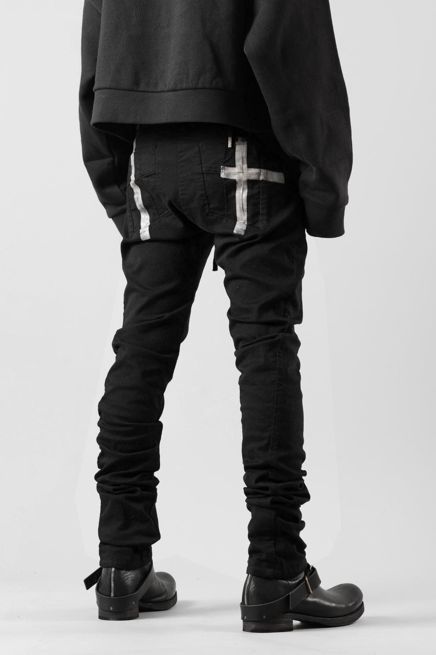 画像をギャラリービューアに読み込む, BORIS BIDJAN SABERI TIGHT FIT PANTS / OBJECT DYED & SEAM TAPED "P13.TF-F1939" (BLACK)