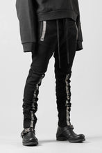 画像をギャラリービューアに読み込む, BORIS BIDJAN SABERI SLIM FIT PANTS / OBJECT DYED & SEAM TAPED "P11-F1939" (BLACK)