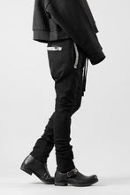 画像をギャラリービューアに読み込む, BORIS BIDJAN SABERI SLIM FIT PANTS / OBJECT DYED & SEAM TAPED "P11-F1939" (BLACK)