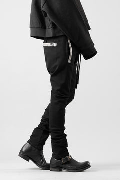 画像をギャラリービューアに読み込む, BORIS BIDJAN SABERI SLIM FIT PANTS / OBJECT DYED & SEAM TAPED "P11-F1939" (BLACK)