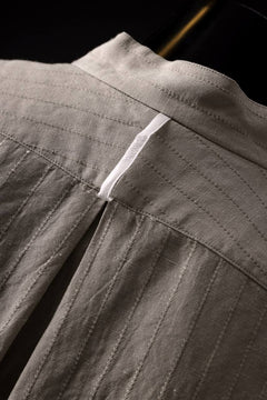 Load image into Gallery viewer, sus-sous working shirt / C53L47 dobby stripe washer (SILVER GRAY)