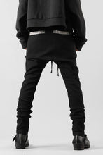 画像をギャラリービューアに読み込む, BORIS BIDJAN SABERI SLIM FIT PANTS / OBJECT DYED & SEAM TAPED "P11-F1939" (BLACK)