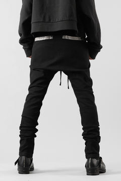 画像をギャラリービューアに読み込む, BORIS BIDJAN SABERI SLIM FIT PANTS / OBJECT DYED & SEAM TAPED "P11-F1939" (BLACK)