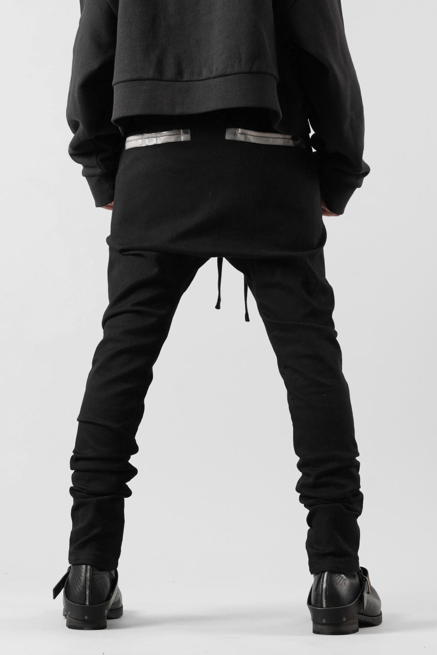 画像をギャラリービューアに読み込む, BORIS BIDJAN SABERI SLIM FIT PANTS / OBJECT DYED & SEAM TAPED "P11-F1939" (BLACK)