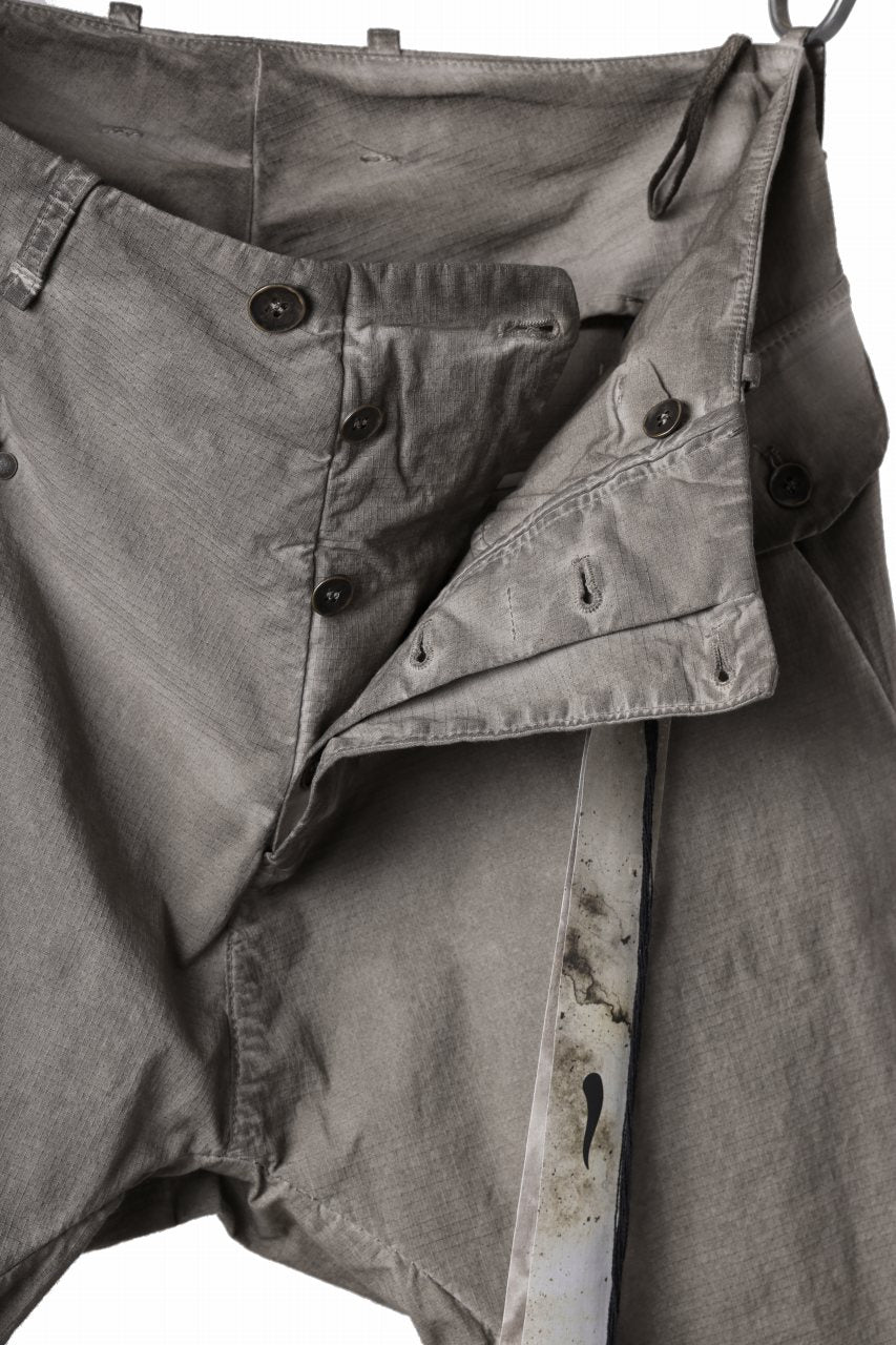 画像をギャラリービューアに読み込む, masnada RELAX FLAP POCKET PANTS / STRETCH LIGHT WEIGHT RIPSTOP (SHALE)