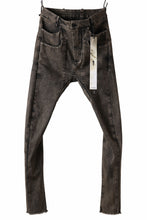 画像をギャラリービューアに読み込む, masnada LAYERED POCKET SLIM JEANS / STRETCH DENIM (BLACK CLAY)