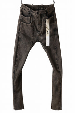 画像をギャラリービューアに読み込む, masnada LAYERED POCKET SLIM JEANS / STRETCH DENIM (BLACK CLAY)