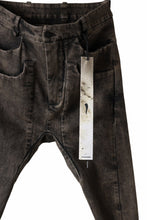 画像をギャラリービューアに読み込む, masnada LAYERED POCKET SLIM JEANS / STRETCH DENIM (BLACK CLAY)