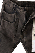 画像をギャラリービューアに読み込む, masnada LAYERED POCKET SLIM JEANS / STRETCH DENIM (BLACK CLAY)