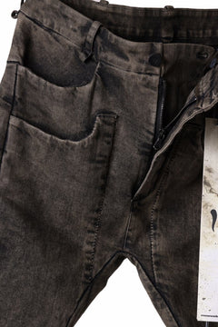 画像をギャラリービューアに読み込む, masnada LAYERED POCKET SLIM JEANS / STRETCH DENIM (BLACK CLAY)