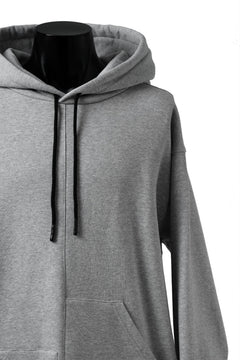 画像をギャラリービューアに読み込む, A.F ARTEFACT ASYMMETRY LOOP HEM SWEAT HOODIE (HEATHER GREY)
