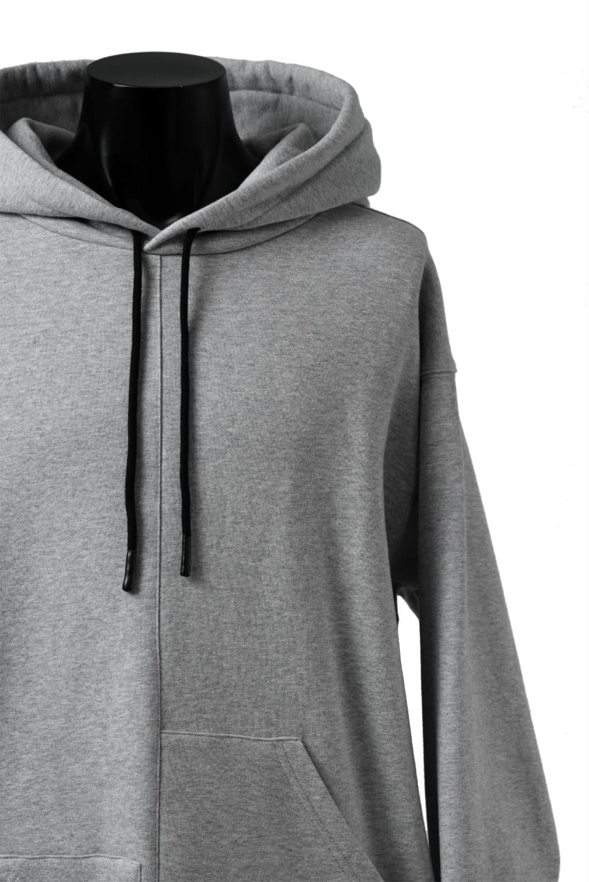 画像をギャラリービューアに読み込む, A.F ARTEFACT ASYMMETRY LOOP HEM SWEAT HOODIE (HEATHER GREY)