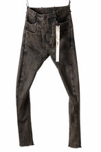 画像をギャラリービューアに読み込む, masnada LAYERED POCKET SLIM JEANS / STRETCH DENIM (BLACK CLAY)