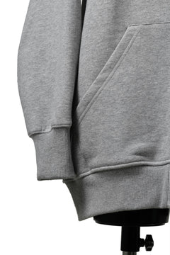 画像をギャラリービューアに読み込む, A.F ARTEFACT ASYMMETRY LOOP HEM SWEAT HOODIE (HEATHER GREY)