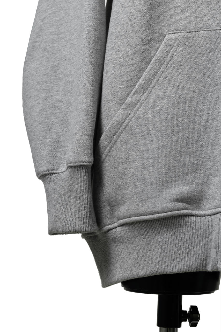 画像をギャラリービューアに読み込む, A.F ARTEFACT ASYMMETRY LOOP HEM SWEAT HOODIE (HEATHER GREY)