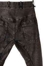 画像をギャラリービューアに読み込む, masnada LAYERED POCKET SLIM JEANS / STRETCH DENIM (BLACK CLAY)