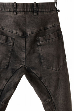 画像をギャラリービューアに読み込む, masnada LAYERED POCKET SLIM JEANS / STRETCH DENIM (BLACK CLAY)