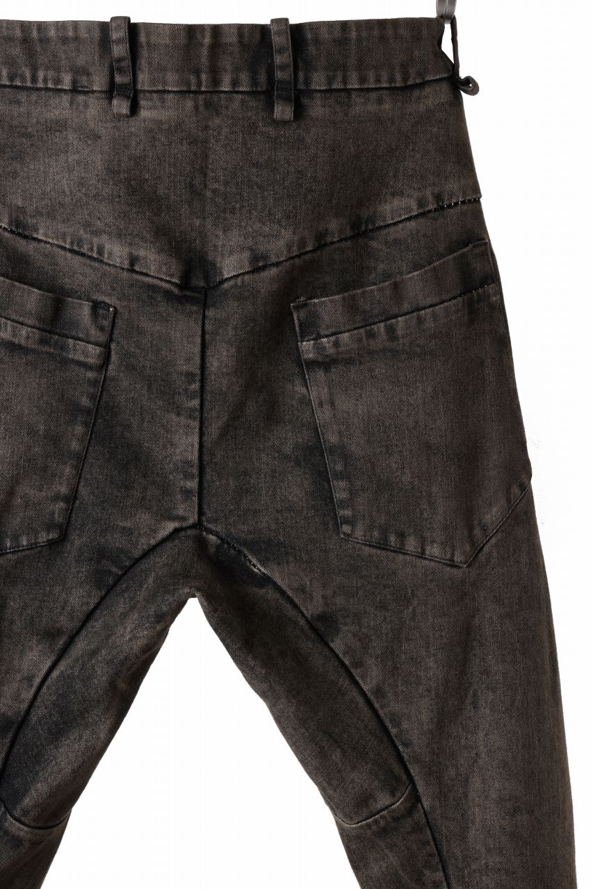 画像をギャラリービューアに読み込む, masnada LAYERED POCKET SLIM JEANS / STRETCH DENIM (BLACK CLAY)