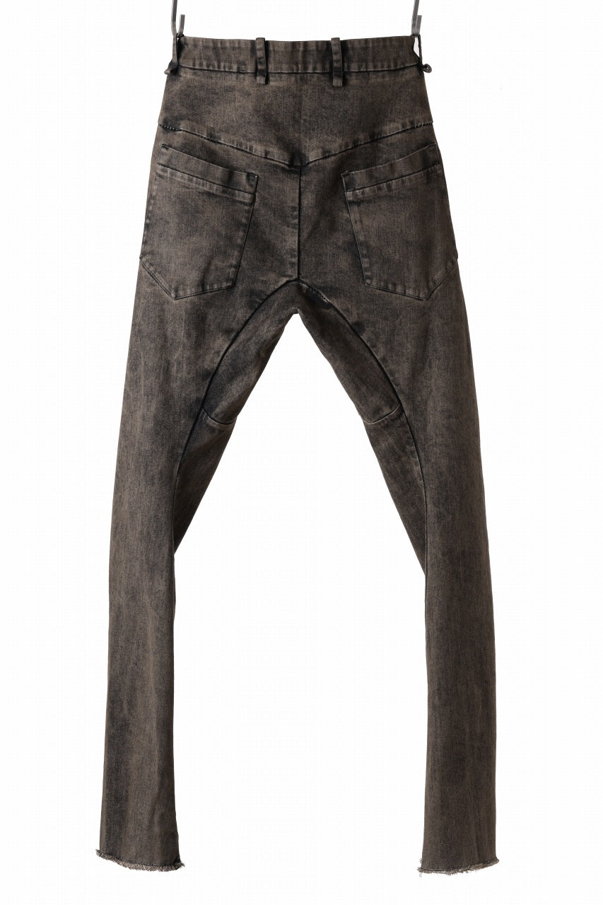 画像をギャラリービューアに読み込む, masnada LAYERED POCKET SLIM JEANS / STRETCH DENIM (BLACK CLAY)