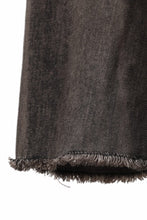 画像をギャラリービューアに読み込む, masnada LAYERED POCKET SLIM JEANS / STRETCH DENIM (BLACK CLAY)