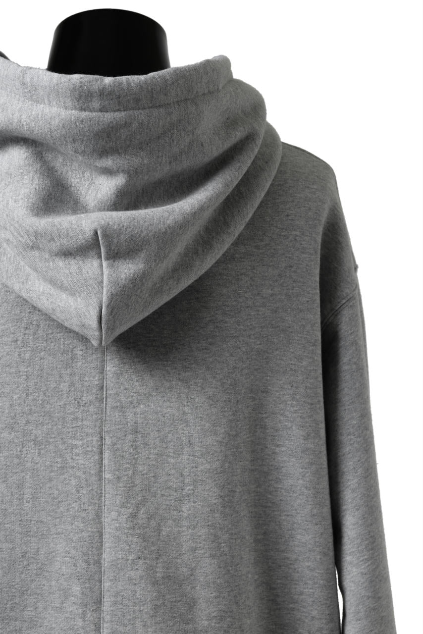 画像をギャラリービューアに読み込む, A.F ARTEFACT ASYMMETRY LOOP HEM SWEAT HOODIE (HEATHER GREY)
