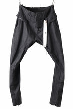 画像をギャラリービューアに読み込む, masnada RELAX FLAP POCKET PANTS / STRETCH LIGHT WEIGHT RIPSTOP (BLACK)