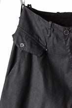画像をギャラリービューアに読み込む, masnada RELAX FLAP POCKET PANTS / STRETCH LIGHT WEIGHT RIPSTOP (BLACK)
