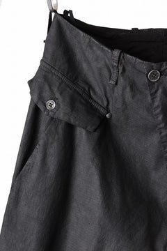 画像をギャラリービューアに読み込む, masnada RELAX FLAP POCKET PANTS / STRETCH LIGHT WEIGHT RIPSTOP (BLACK)
