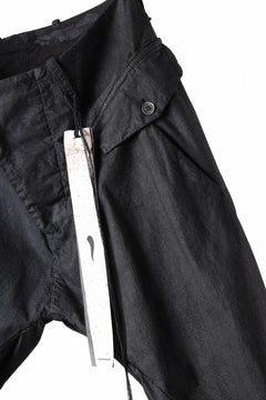 画像をギャラリービューアに読み込む, masnada RELAX FLAP POCKET PANTS / STRETCH LIGHT WEIGHT RIPSTOP (BLACK)