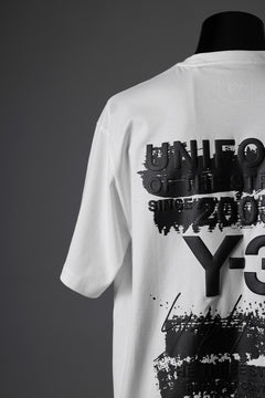 画像をギャラリービューアに読み込む, Y-3 Yohji Yamamoto GRAPHIC SHORT SLEEVE TEE (CORE WHITE)