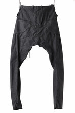 画像をギャラリービューアに読み込む, masnada RELAX FLAP POCKET PANTS / STRETCH LIGHT WEIGHT RIPSTOP (BLACK)