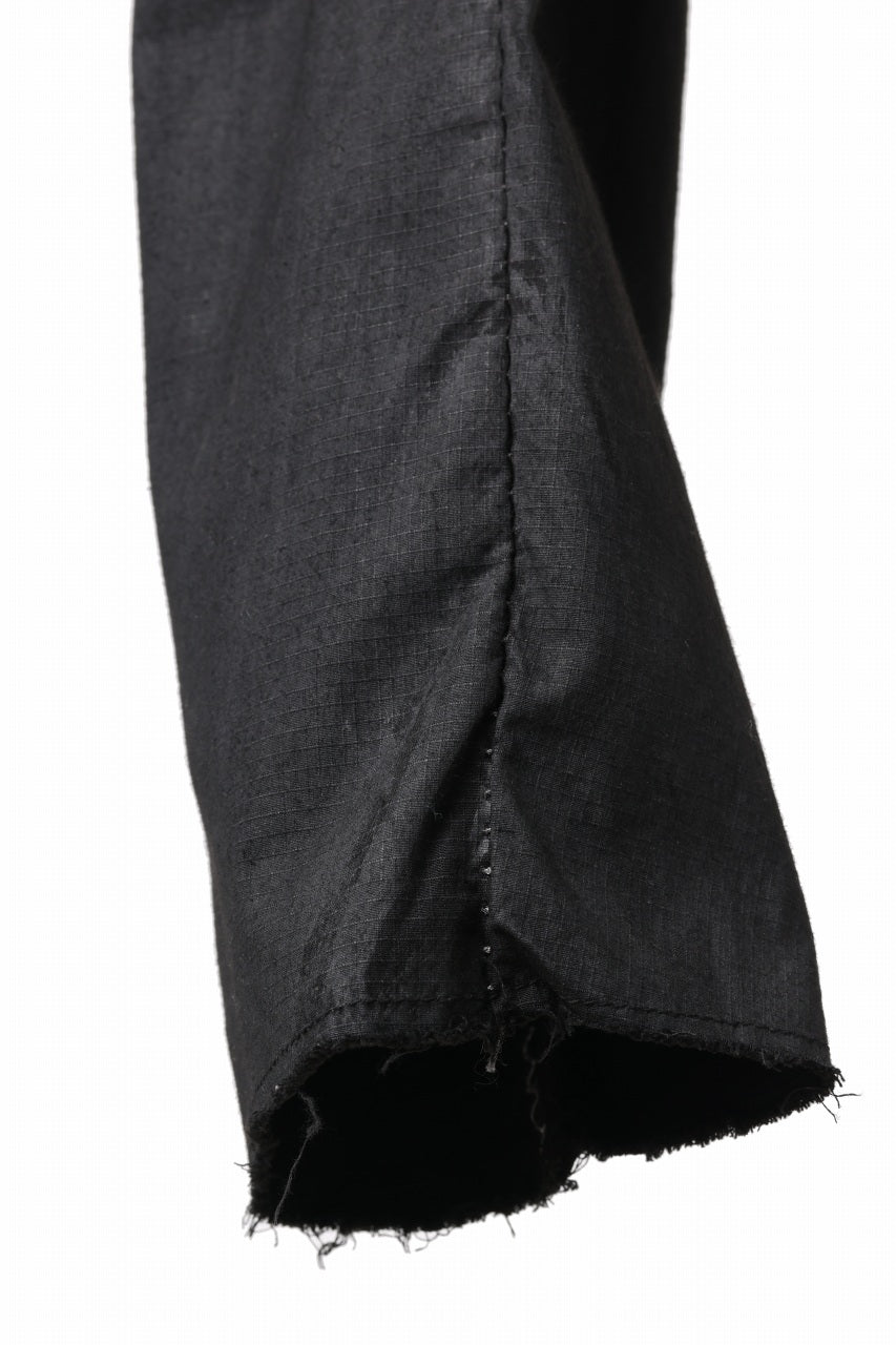 画像をギャラリービューアに読み込む, masnada RELAX FLAP POCKET PANTS / STRETCH LIGHT WEIGHT RIPSTOP (BLACK)