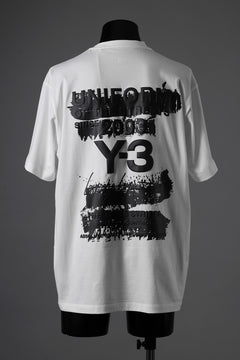 画像をギャラリービューアに読み込む, Y-3 Yohji Yamamoto GRAPHIC SHORT SLEEVE TEE (CORE WHITE)