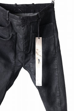 画像をギャラリービューアに読み込む, masnada LAYERED POCKET SLIM JEANS / STRETCH DENIM (BLACK)