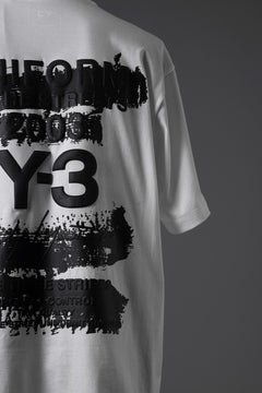 画像をギャラリービューアに読み込む, Y-3 Yohji Yamamoto GRAPHIC SHORT SLEEVE TEE (CORE WHITE)
