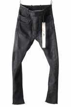画像をギャラリービューアに読み込む, masnada LAYERED POCKET SLIM JEANS / STRETCH DENIM (BLACK)