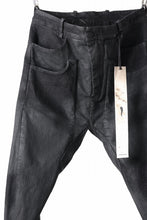 画像をギャラリービューアに読み込む, masnada LAYERED POCKET SLIM JEANS / STRETCH DENIM (BLACK)
