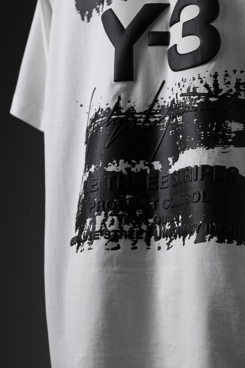 画像をギャラリービューアに読み込む, Y-3 Yohji Yamamoto GRAPHIC SHORT SLEEVE TEE (CORE WHITE)
