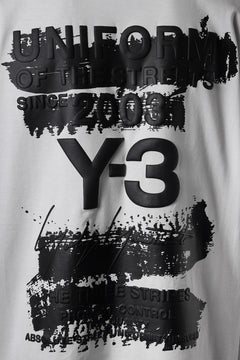 画像をギャラリービューアに読み込む, Y-3 Yohji Yamamoto GRAPHIC SHORT SLEEVE TEE (CORE WHITE)