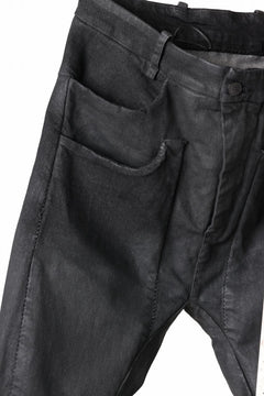 画像をギャラリービューアに読み込む, masnada LAYERED POCKET SLIM JEANS / STRETCH DENIM (BLACK)